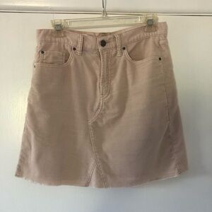 Gap cream corduroy skirt